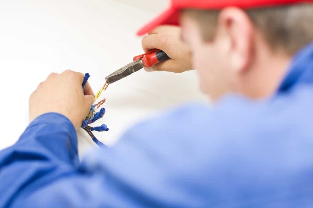 Electrician working