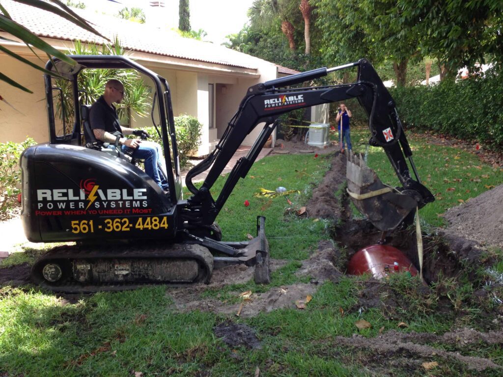propane tank installation